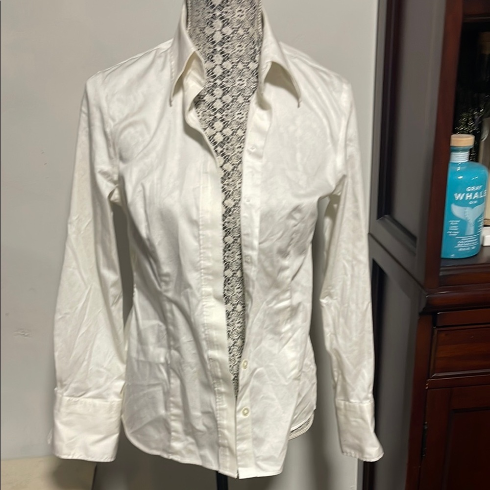 Vintage Banana RepublicClassic White Button-Up Shirt